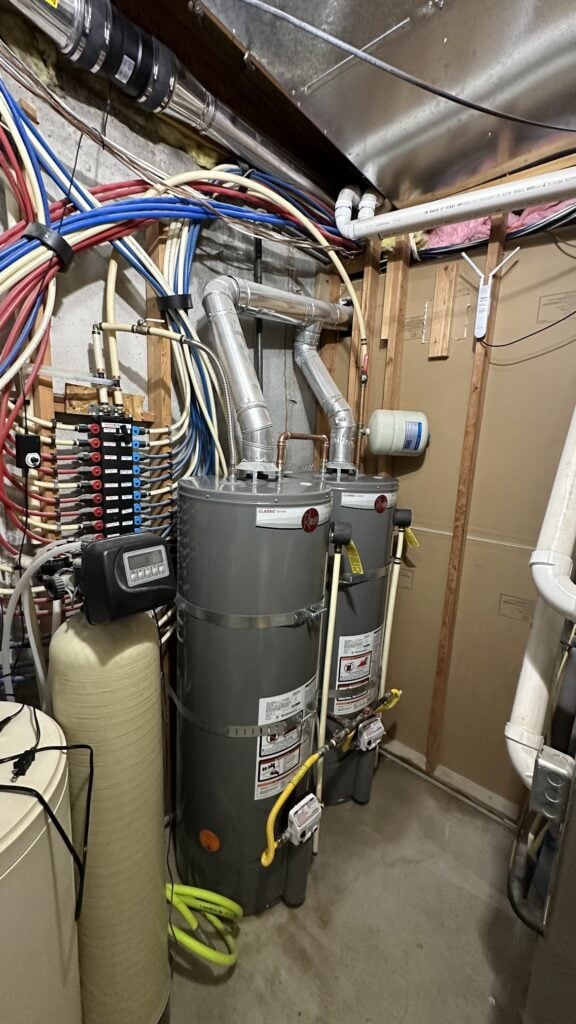 new twin water heaters Kapitan's Able Men Lindon Utah